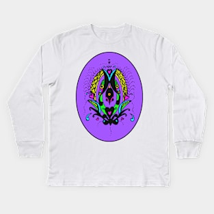 Miniature Aussie Tangle 11 coloured Version 1 Kids Long Sleeve T-Shirt